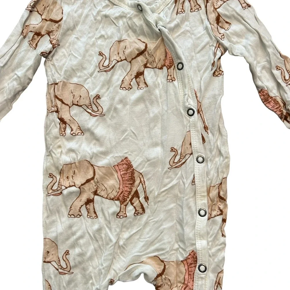 Milkbarn 6-9 Months Baby Girls Footie Onepiece Elephants‎ in Tutus Ballet 4